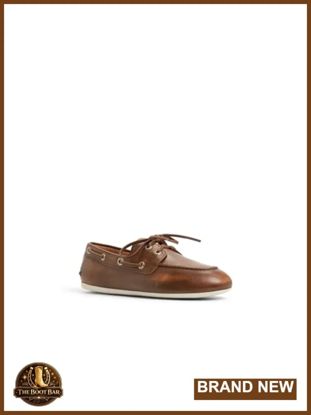 Premium Leather Boat Shoe, Handsewn Moccasin, 360° Lacing